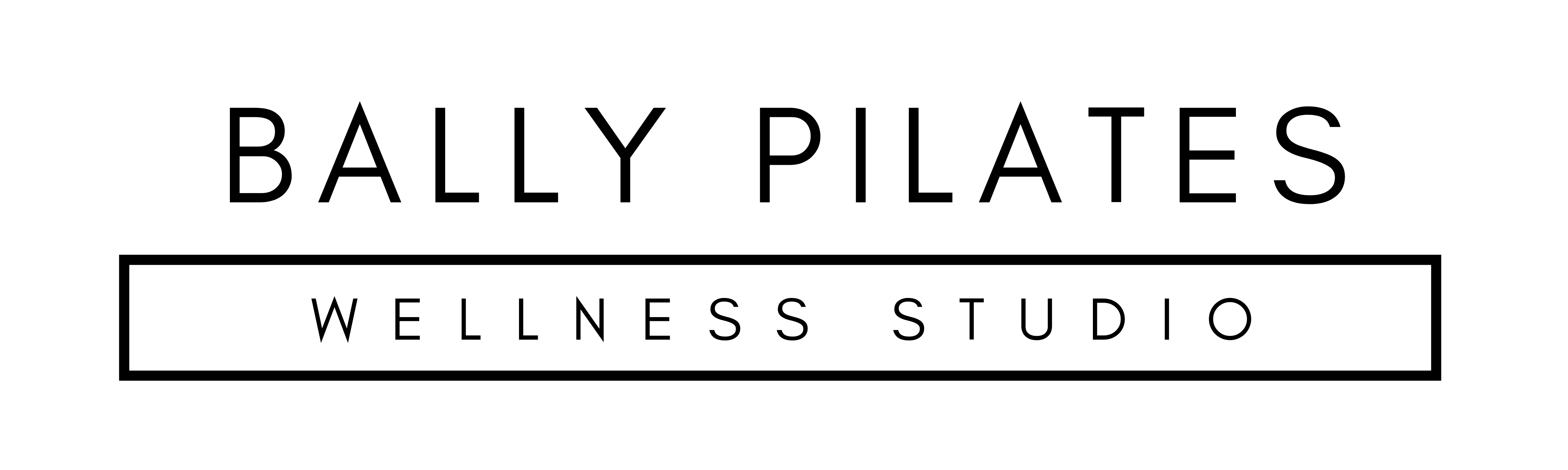 Bally Pilates Logo Transparent Black Font